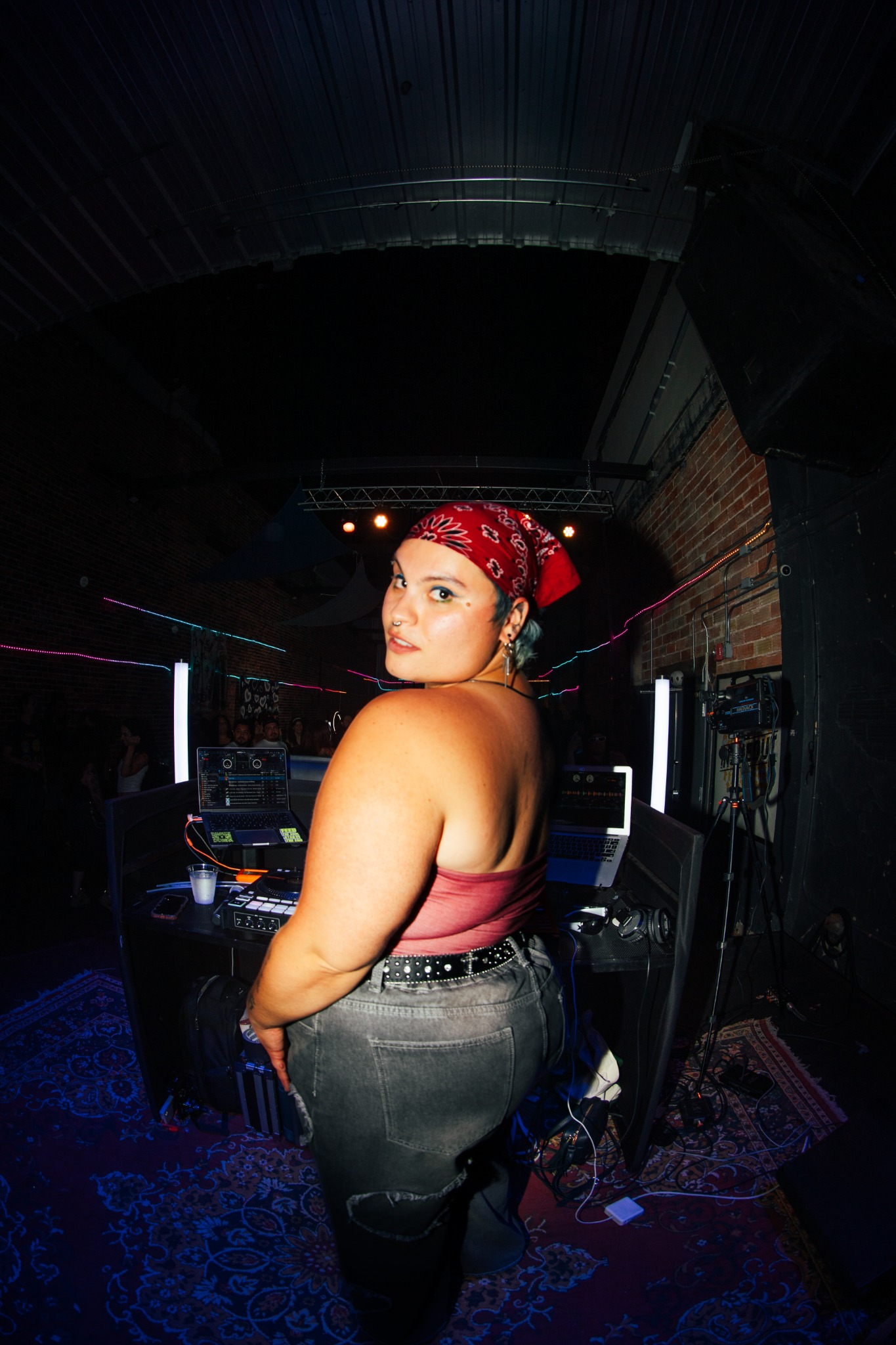 TOMBOY DJ booth portrait
